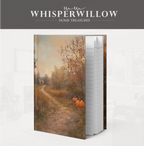 Autumn Pumpkin Path Hardcover Journal - Rustic Fall Cottage Landscape Cozy Writer Notebook Gift