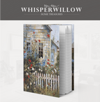 Notizbuch mit Hardcover „Cottage Garden“ – Wildblumen, weißer Zaun, rustikales florales Notizbuch als Geschenkidee