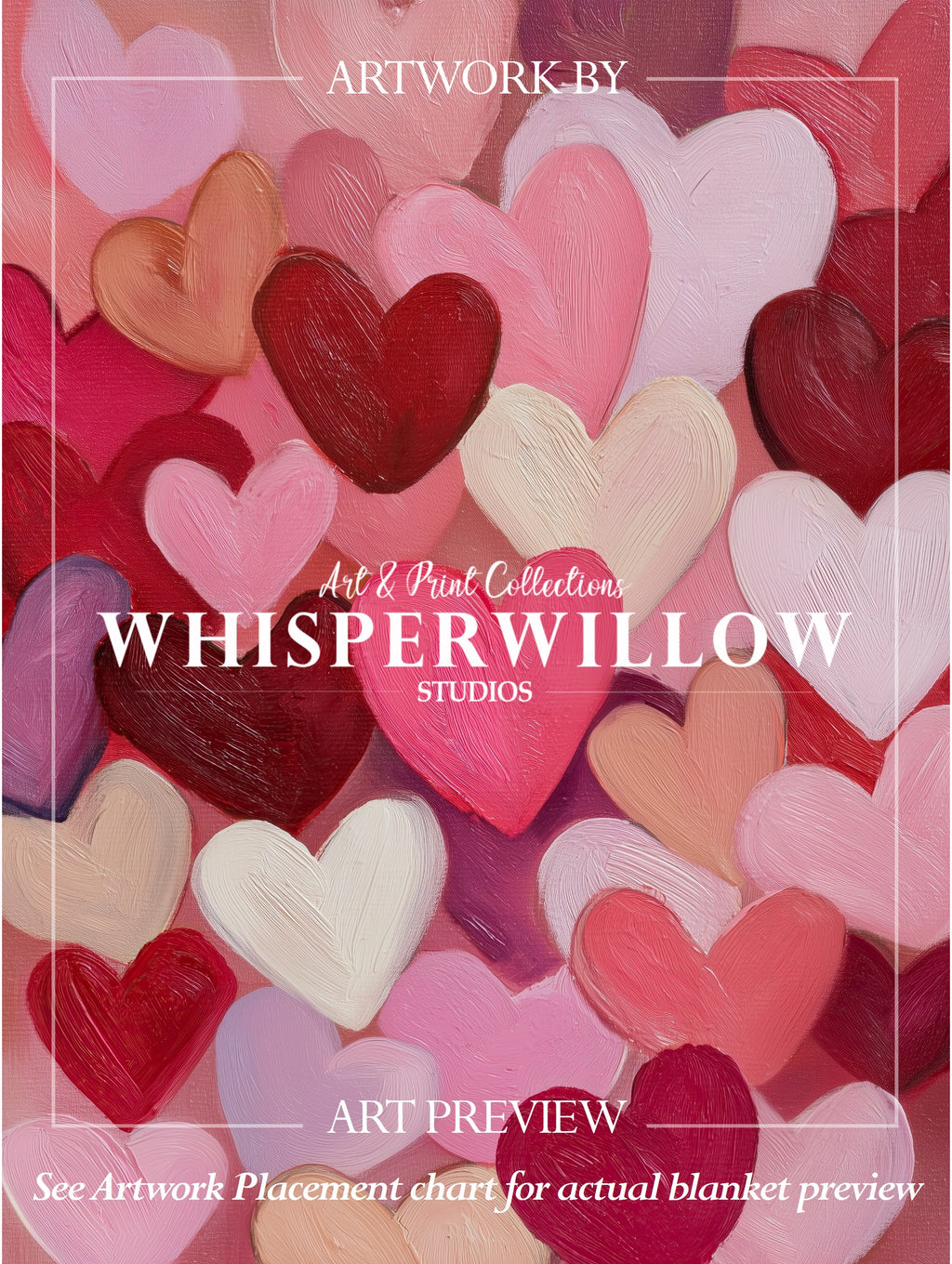 Kuschelige Herz-Wohndecke – Romantisches rosa-rotes Liebesmuster, Gemütliches Geschenk zum Valentinstag