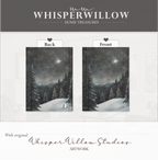 Sternenklarer Winterwald – Hardcover-Notizbuch mit verschneiten Kiefern und himmlischer Kunst, Geschenkidee: Nachthimmel