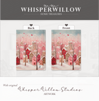 Journal romantique « Village au cœur romantique » | Carnet à couverture rigide | Cadeau de Saint-Valentin