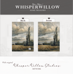 Moody Prairie Hardcover Journal - Stormy Countryside, Beautiful Landscape Notebook Gift