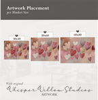 Painted Heart Throw Blanket | Romantic Pastel Abstract Art | Valentine's Day Home Decor