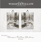 Winterwald-Hirsch-Notizbuch (gebunden) – Natur, Wald, Holiday Creek, rustikales Waldmotiv