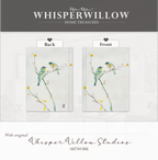 Aquarell-Notizbuch mit Singvögeln (Hardcover) – Natur-Vogelkunst, elegantes florales Notizbuch als Geschenk