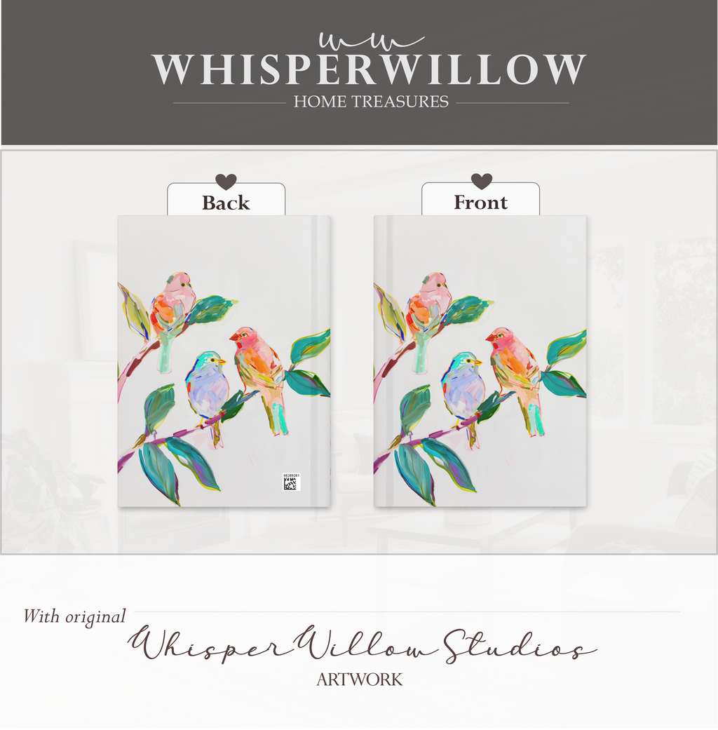 Vibrant Songbirds Hardcover Journal - Colorful Wildlife Animals, Nature Art Notebook Gift