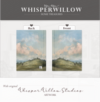 Notizbuch mit Hardcover „Hügelige Hügel und Pferde“ – Wolkenlandschaft, malerische Himmelwiese – Geschenkidee