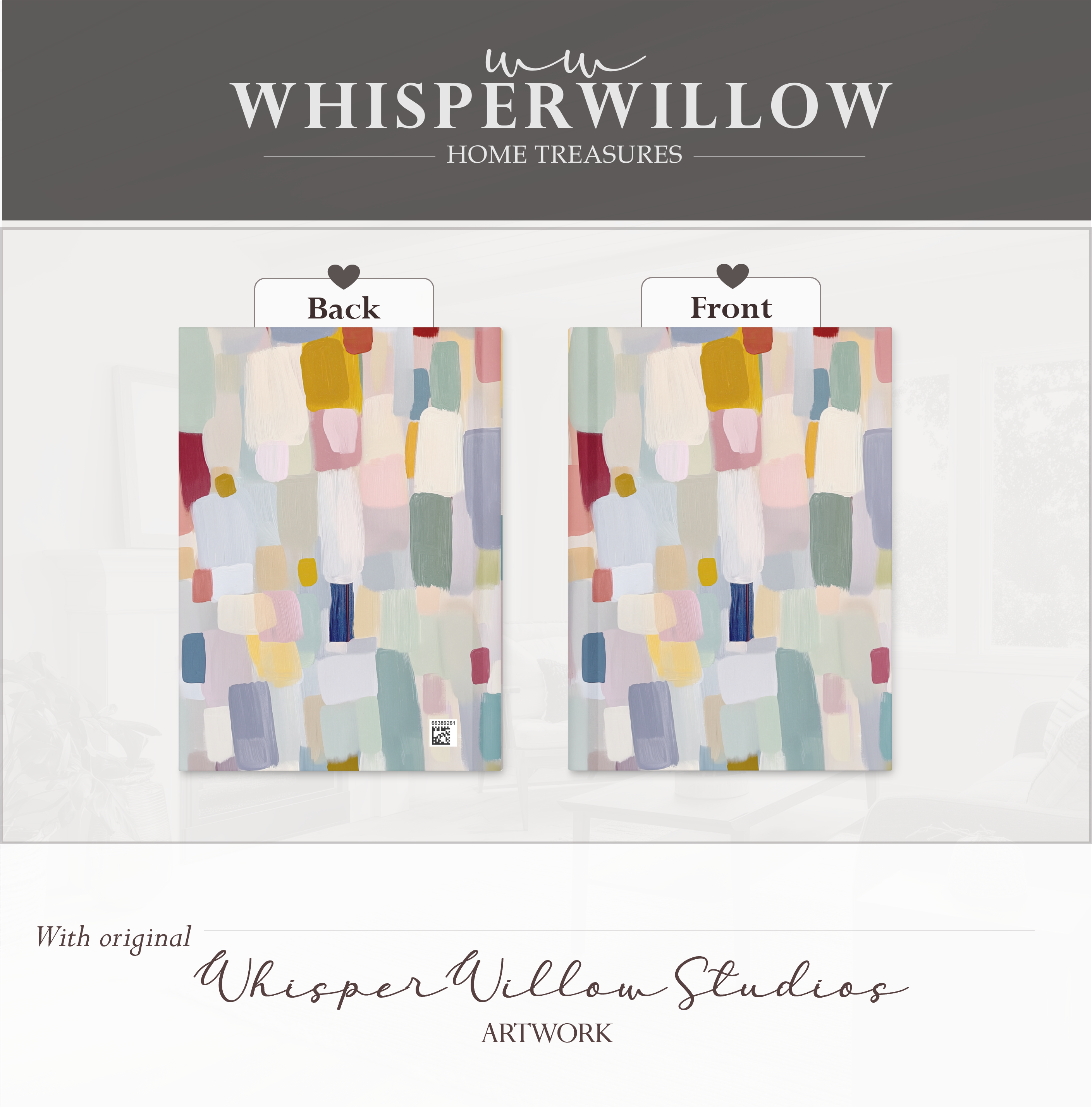 Carnet à couverture rigide à blocs de couleur abstraits | Design minimaliste moderne | Cadeau idéal