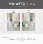 Notizbuch mit abstrakten geometrischen Blöcken (Hardcover) – Modernes Farb- und Musterdesign – Geschenkidee