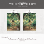 Whimsical Forest Swing Hardcover Journal - Girl Sunlit Woodland Nature Writer Notebook Gift