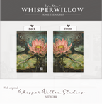 Pink Lotus Hardcover-Notizbuch – Floraler Wassergarten, botanisches Notizbuch als Geschenk