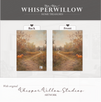 Autumn Pumpkin Path Hardcover Journal - Rustic Fall Cottage Landscape Cozy Writer Notebook Gift