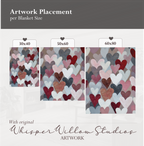 Plaid à motifs cœurs pour la Saint-Valentin | Couleurs pastel douces | Cadeau romantique pour la maison