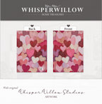 Romantisches Notizbuch mit Herz-Collage (Hardcover) | Notizbuch mit Liebesmuster | Valentinstagsgeschenk (8 x 5,75 Zoll)