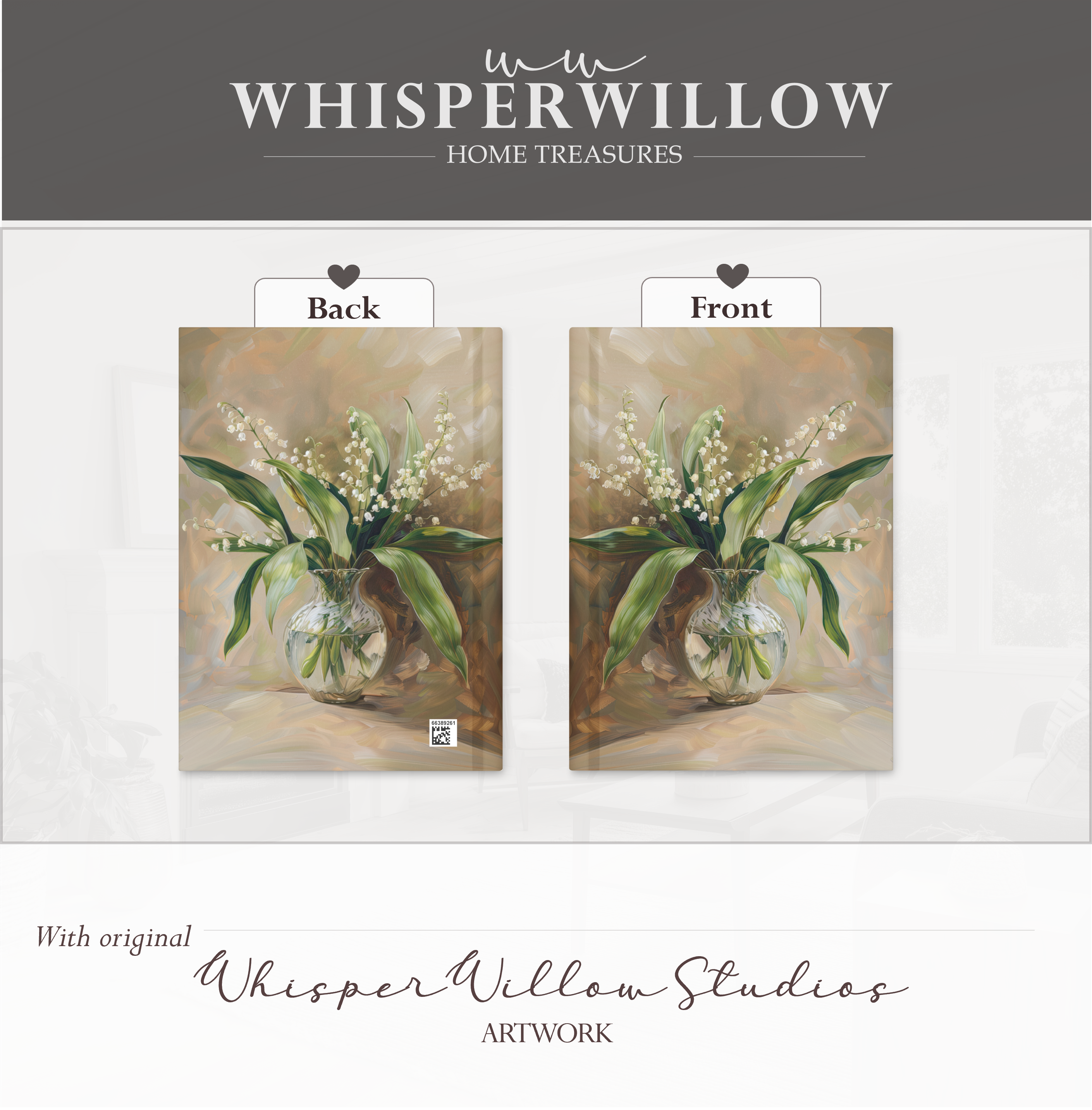 Maiglöckchen-Notizbuch (gebunden) – Vintage-Blumenstrauß, elegantes Notizbuch, wunderschönes Geschenk