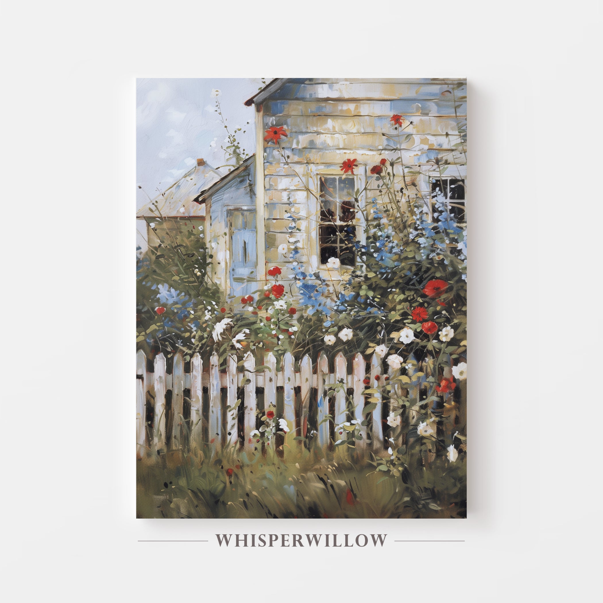 Country Home American Flowers Canvas Wall Art Home Decor Gift