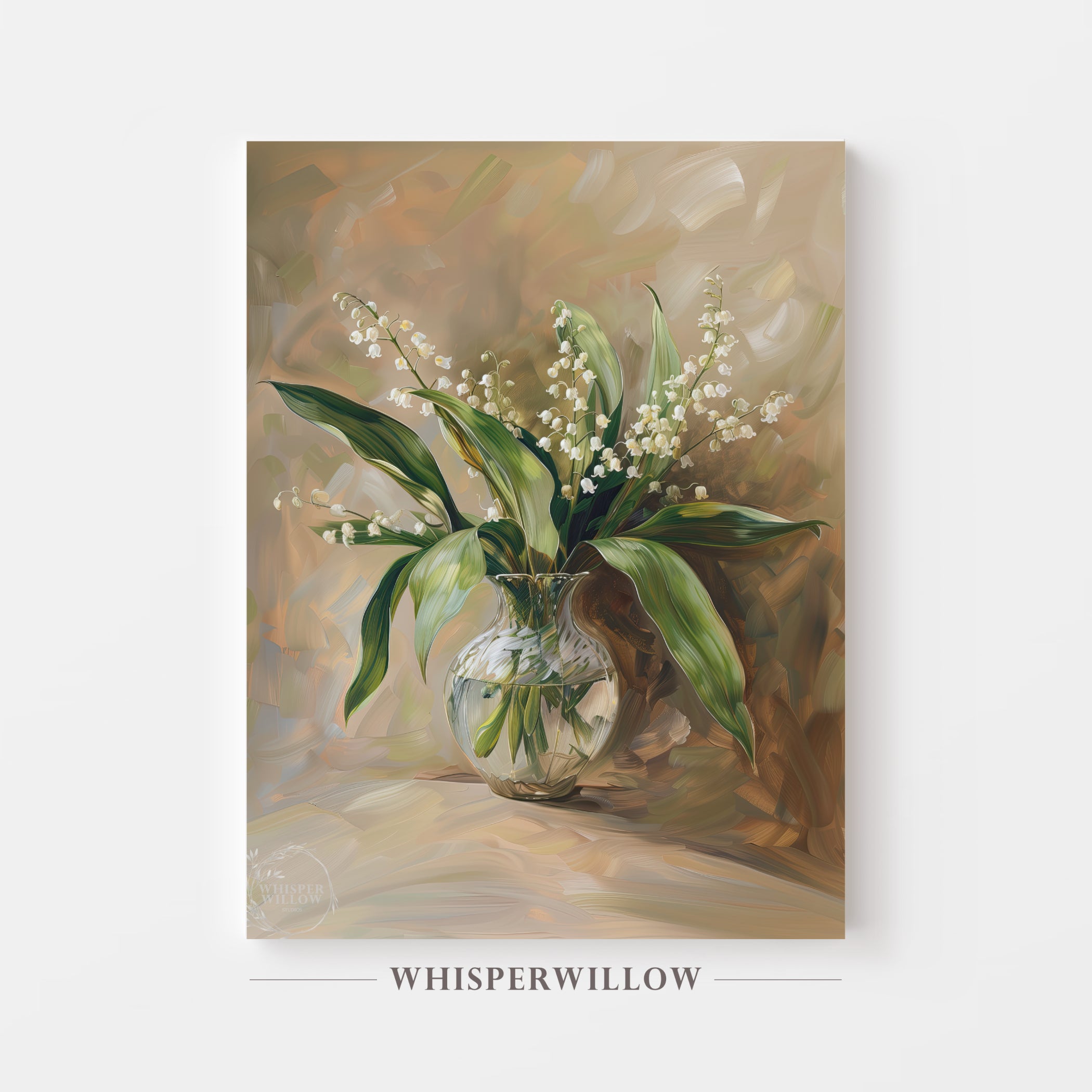 Lily of the Valley Bouquet Canvas Wall Art Home Decor Gift