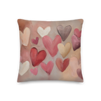 Coussin décoratif Cœur Rose | Amour Abstrait | Coussin Cadeau Décoration Saint-Valentin