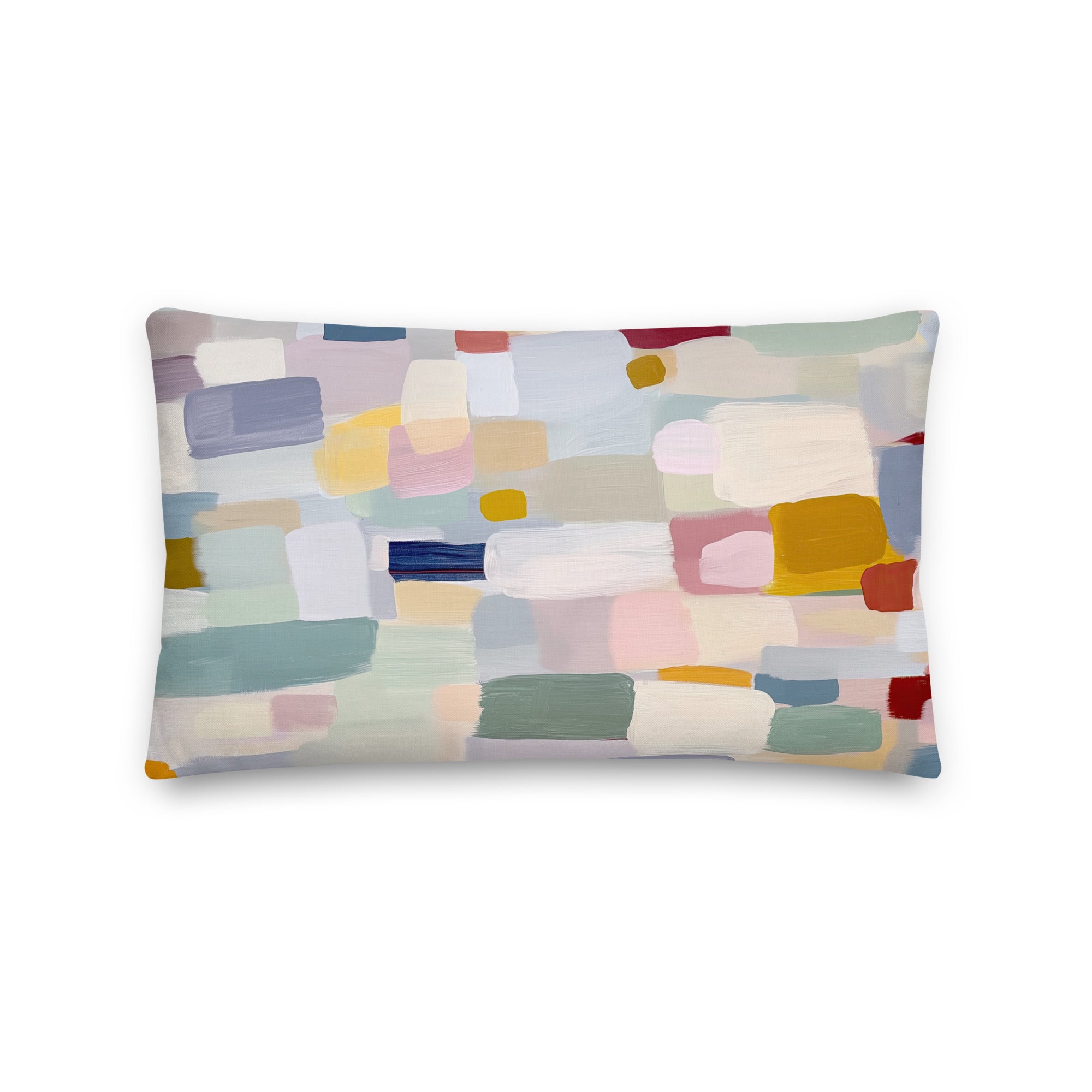 Abstract Color Block Throw Pillow | Modern Pastel Home Decor Cushion | Modern Geometric Cover | Neutral Decor
