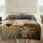 Nativity Christmas Throw Blanket - Holy Family Manger Gift