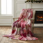 Kuschelige Herz-Wohndecke – Romantisches rosa-rotes Liebesmuster, Gemütliches Geschenk zum Valentinstag