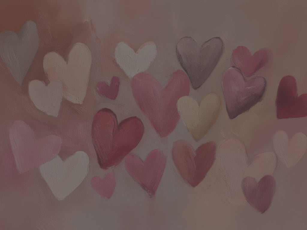 Dekokissen „Herzdorf zum Valentinstag“ | Rosa Winterdeko | Romantisches und verspieltes Geschenk