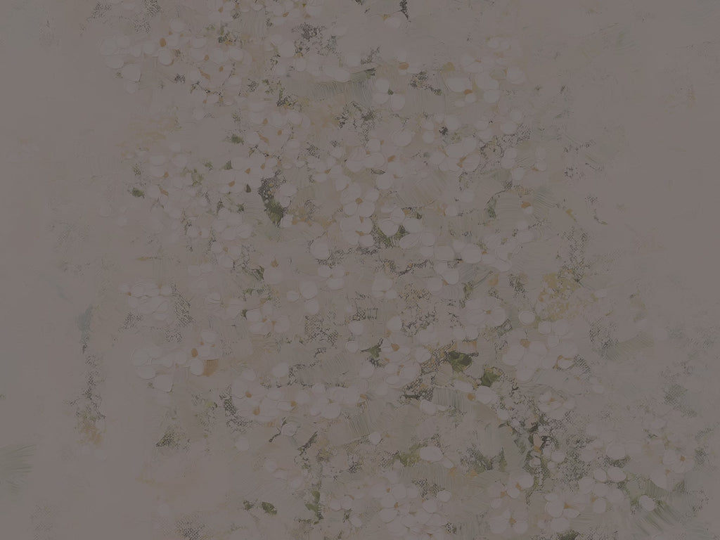 White Floral Abstract Hardcover Journal - Sage Green Cream Botanical Neutral Writer Notebook Gift