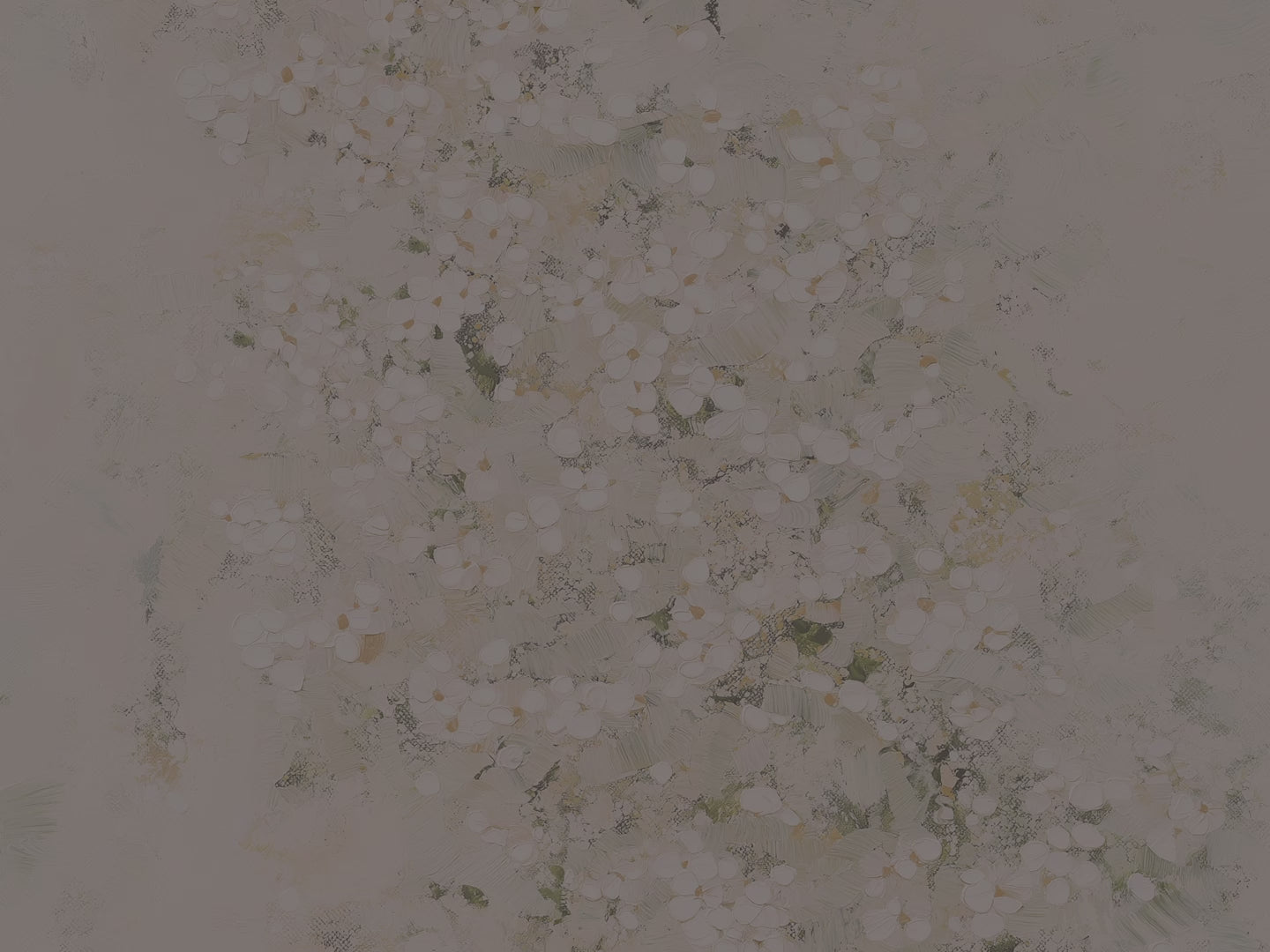 White Floral Abstract Hardcover Journal - Sage Green Cream Botanical Neutral Writer Notebook Gift