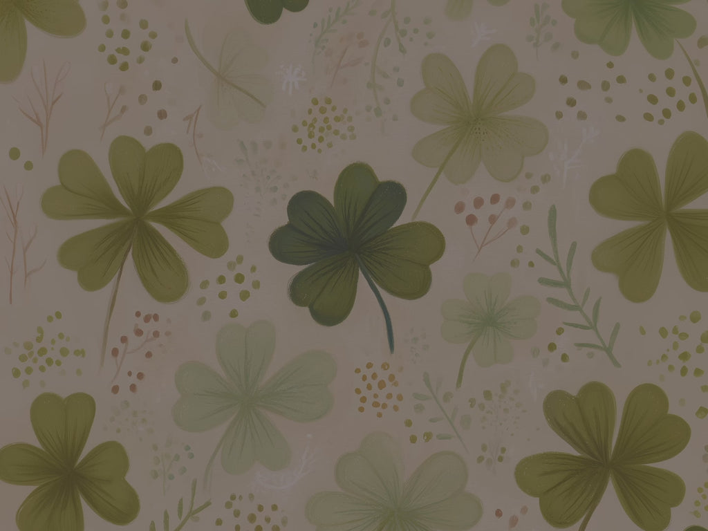 St Patrick Clover Throw Pillow, Green Shamrock Floral Botanical Design, Spring Cottage Decor Cushion, Gift for Kids and Adults