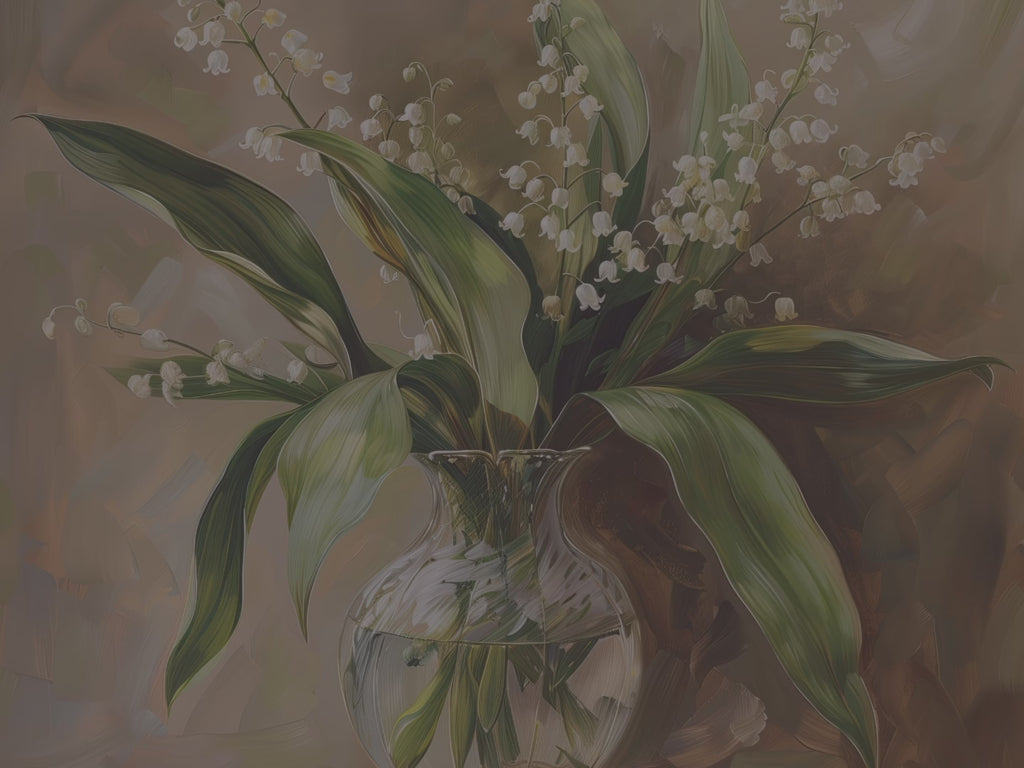 Maiglöckchen-Notizbuch (gebunden) – Vintage-Blumenstrauß, elegantes Notizbuch, wunderschönes Geschenk