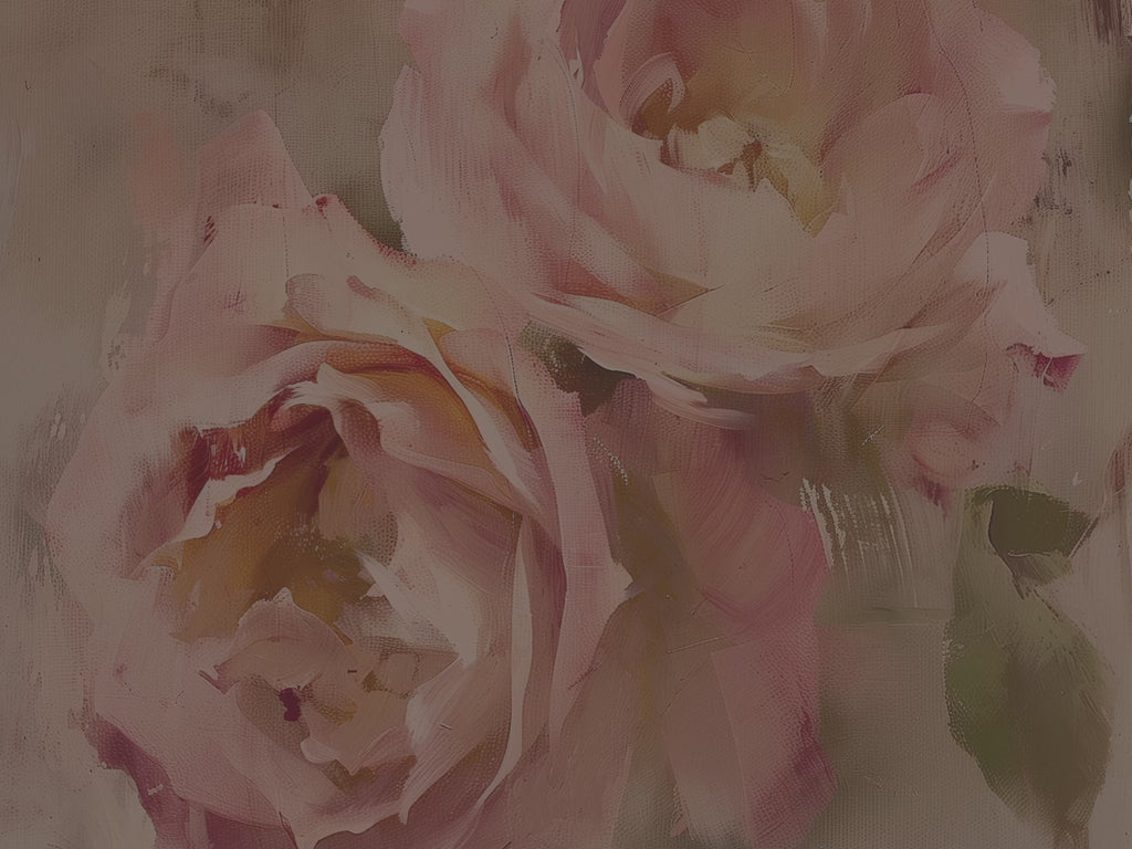 Blush Rose Floral Throw Blanket - Soft Plush Vintage Pastel Gift