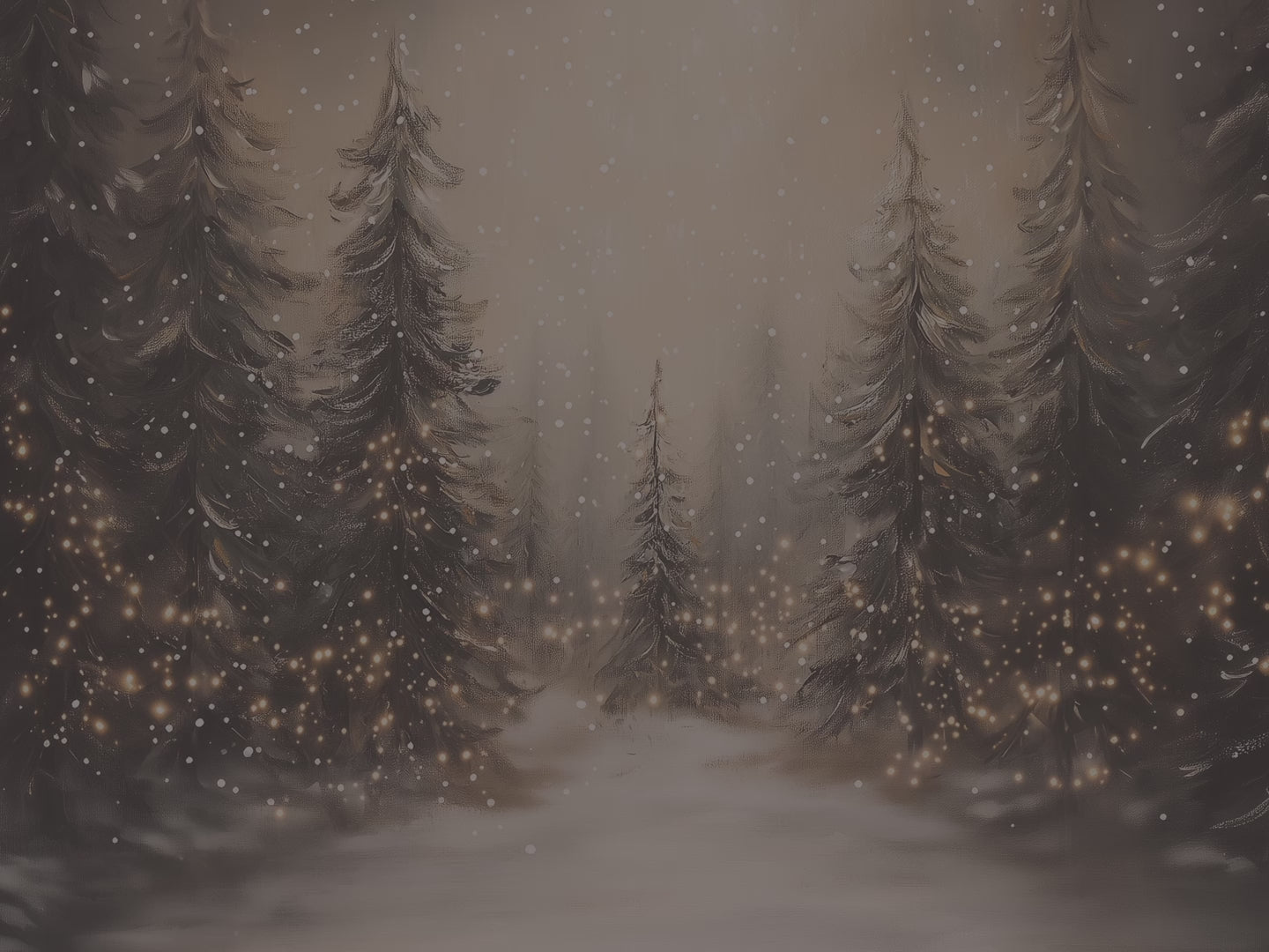 Dekokissen mit Winterwaldmotiv – Gemütliches Kissen mit Weihnachtsbaumbeleuchtung