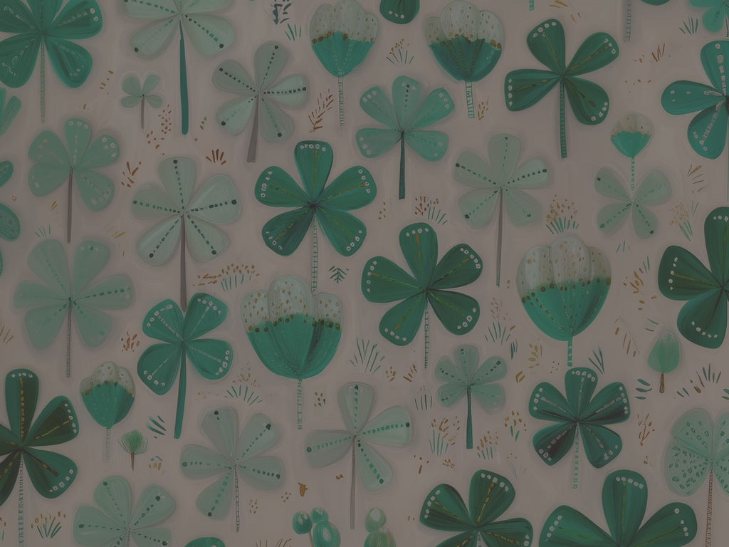 Teal Shamrock Dual Layer Phone Case | Samsung Compatible | Lucky Four Leaf Clover Cover