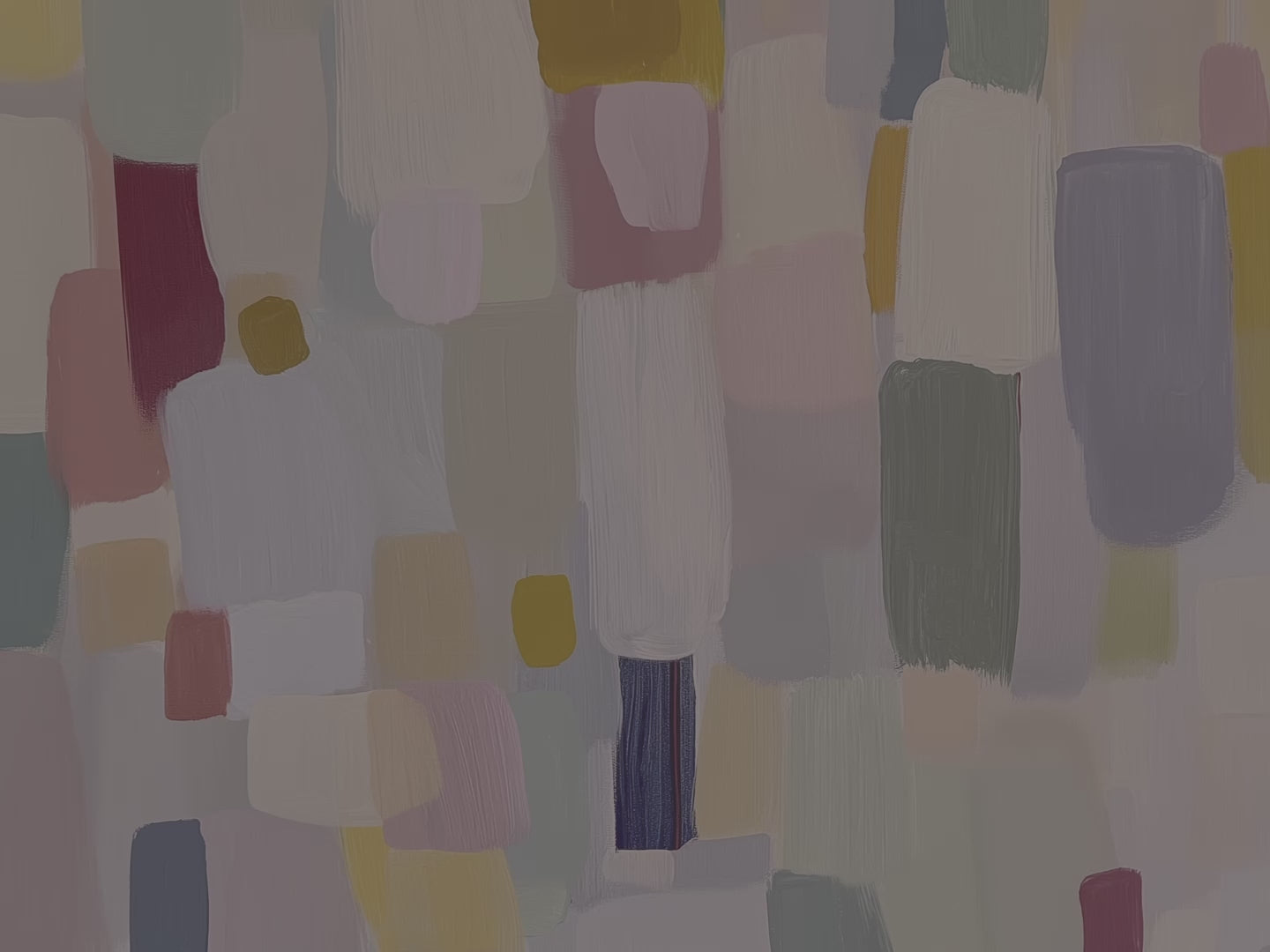 Abstrakte Leinwandbilder mit Pastellblöcken – Modernes, minimalistisches und zeitgenössisches Design