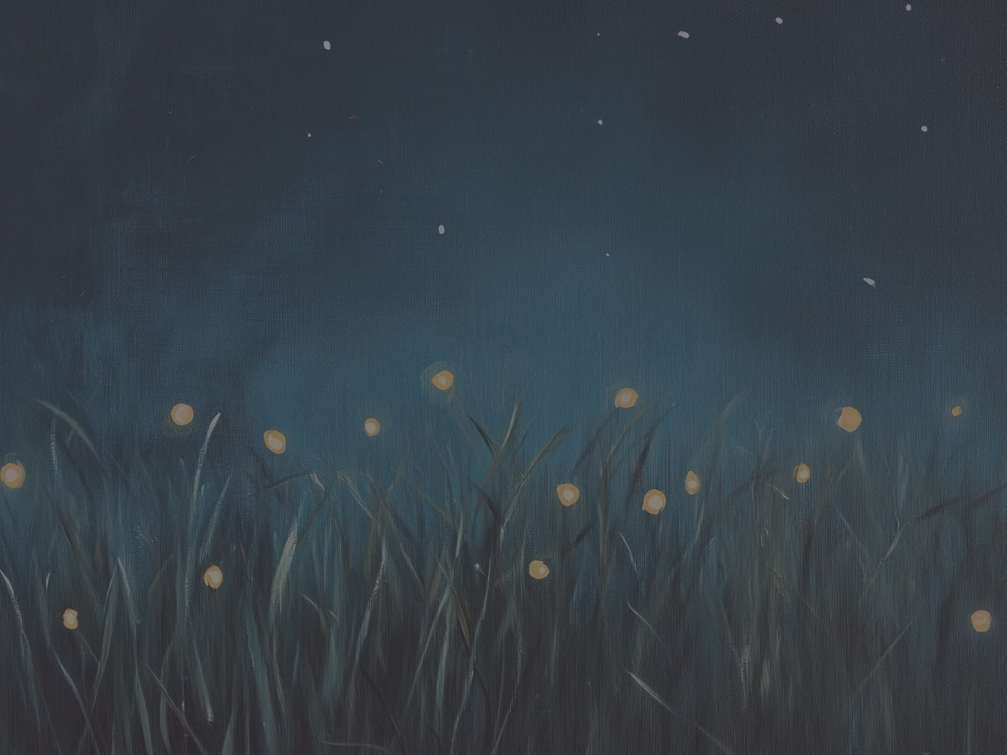 Firefly Meadow Throw Blanket - Starry Night Sky Summer Grass Gift