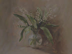 Tableau sur toile Muguet - Bouquet floral vintage, nature morte botanique élégante, magnifique décoration champêtre classique