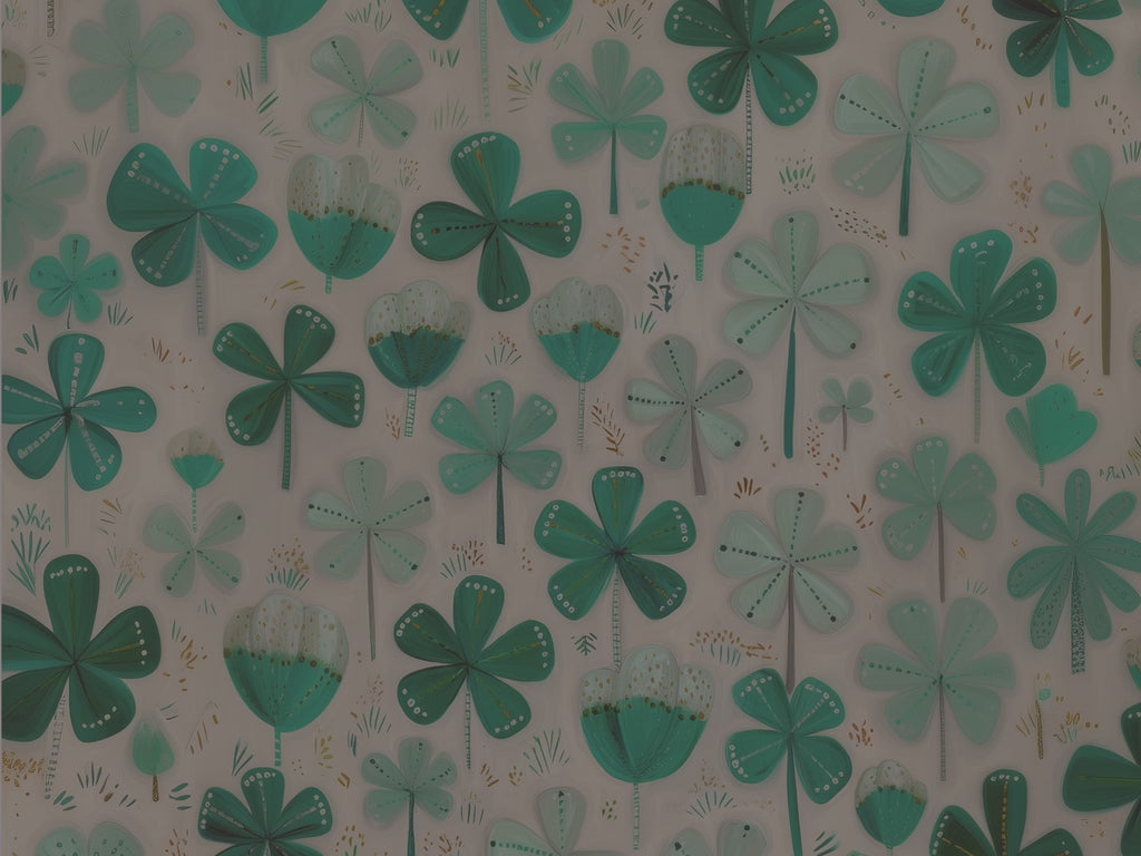 St Patrick Shamrock Throw Pillow and Case - Green Clover Cushion Irish Holiday Decor Gift