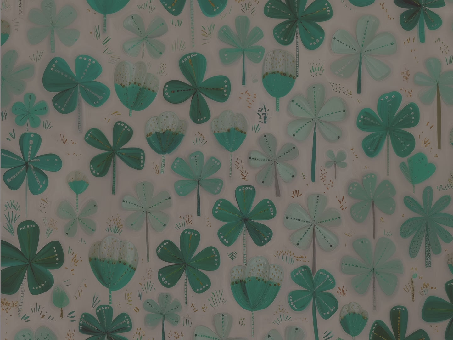 St Patrick Shamrock Throw Pillow and Case - Green Clover Cushion Irish Holiday Decor Gift