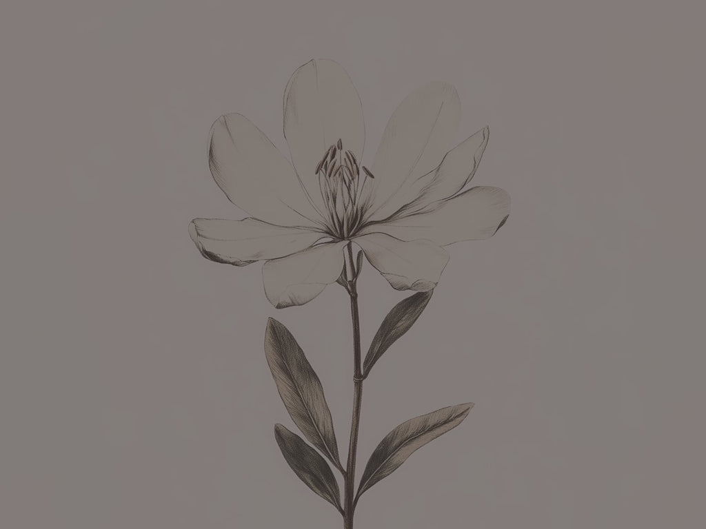 Magnolien-Leinwandbild | Vintage-Illustration mit weißen Blumen | Schlichte, elegante und klassische Dekoration