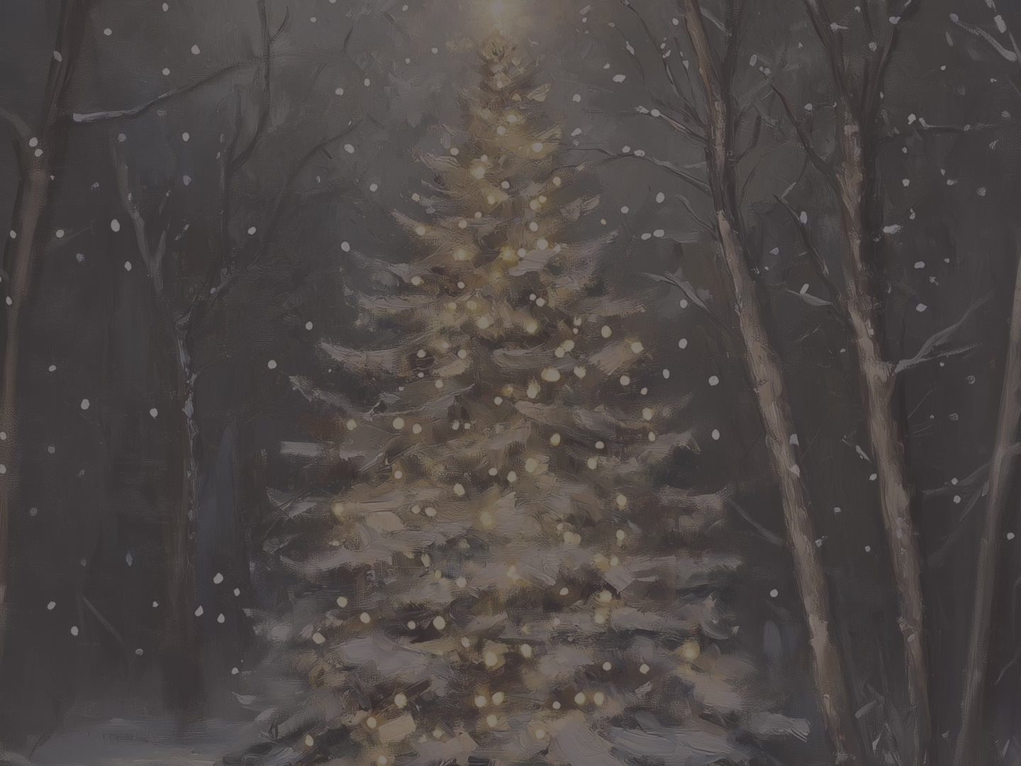 Winter Forest Christmas Throw Blanket - Festive Tree Snowfall Gift