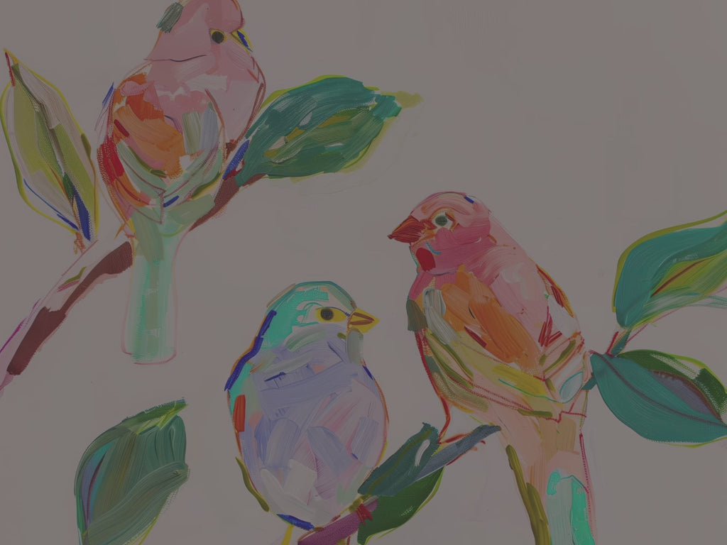 Vibrant Songbirds Hardcover Journal - Colorful Wildlife Animals, Nature Art Notebook Gift