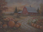Autumn Pumpkin Throw Blanket - Cozy Barn Fall Harvest Gift