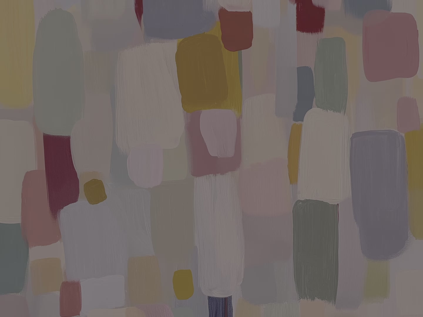 Abstract Pastel Throw Blanket - Modern Colorful Blocks Painted Art Gift